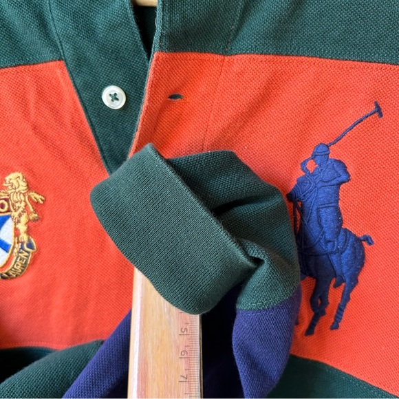 POLO RALPH LAUREN Y2K Cotton Strip Shirt With Hoodie - Picture 12 of 13